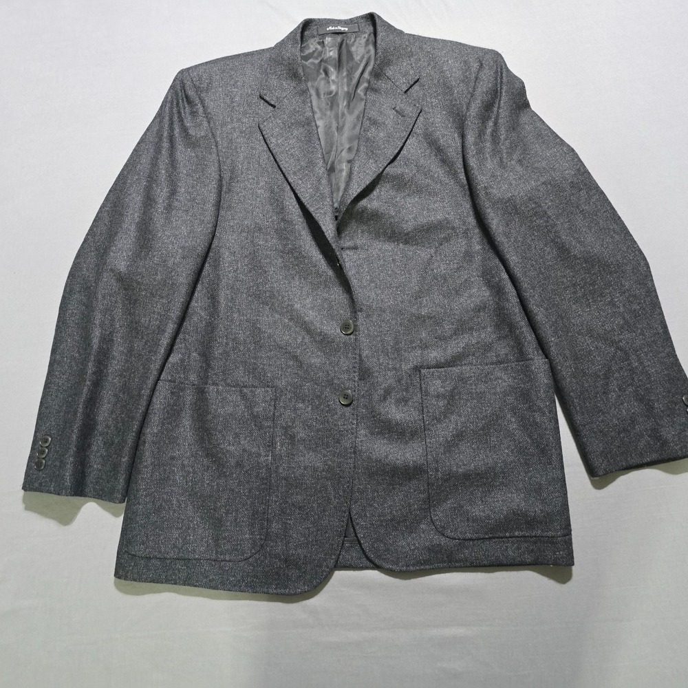 Nat Nast Sport Coat Mens Grey medium Two Button Patch Pocket Blazer wool